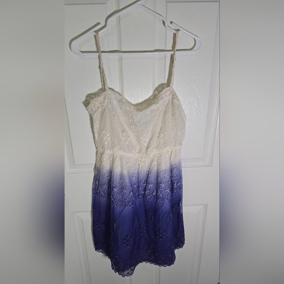 Zara Trafaluc Ombre Boho Spaghetti Strap Dress Large - Picture 8 of 11